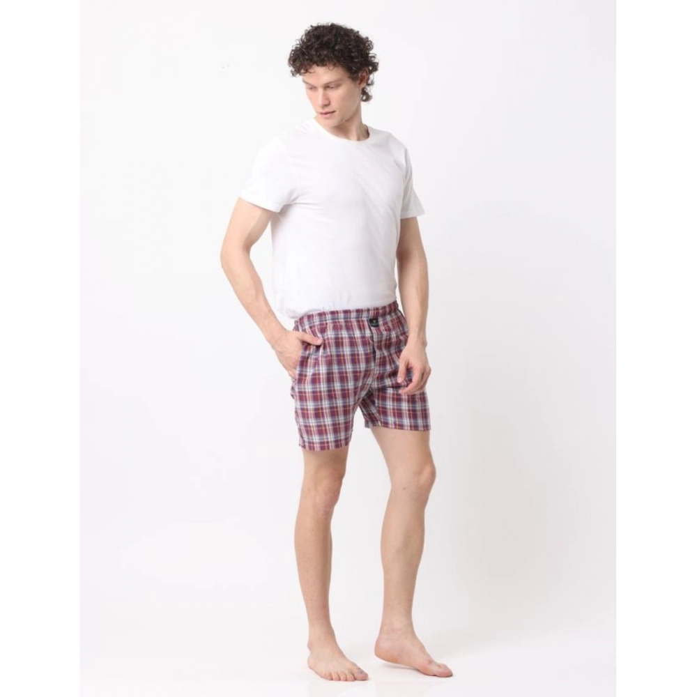Generic Pack_of_2 Men's Polycotton Checked Boxer Shorts (Multicolor) Generic Pack_of_2 Men's Polycotton Checked Boxer Shorts (Multicolor)