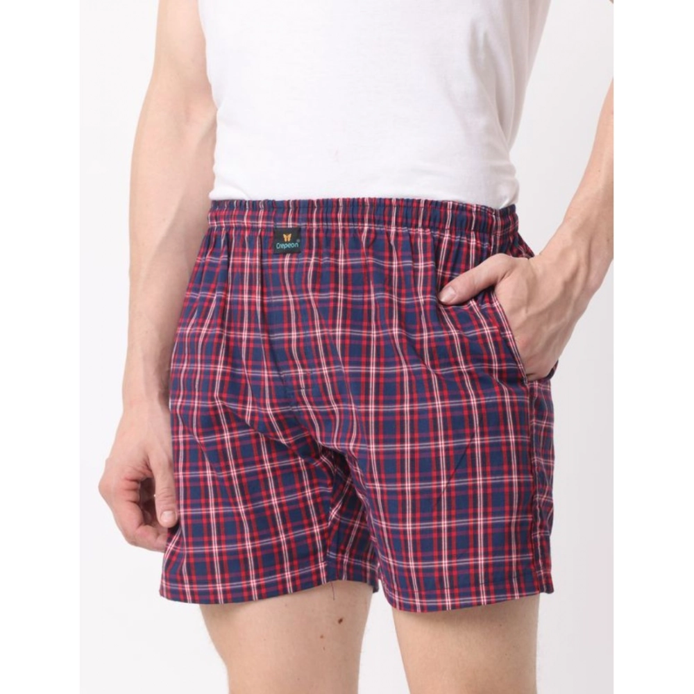Generic Pack_of_2 Men's Polycotton Checked Boxer Shorts (Multicolor) Generic Pack_of_2 Men's Polycotton Checked Boxer Shorts (Multicolor)