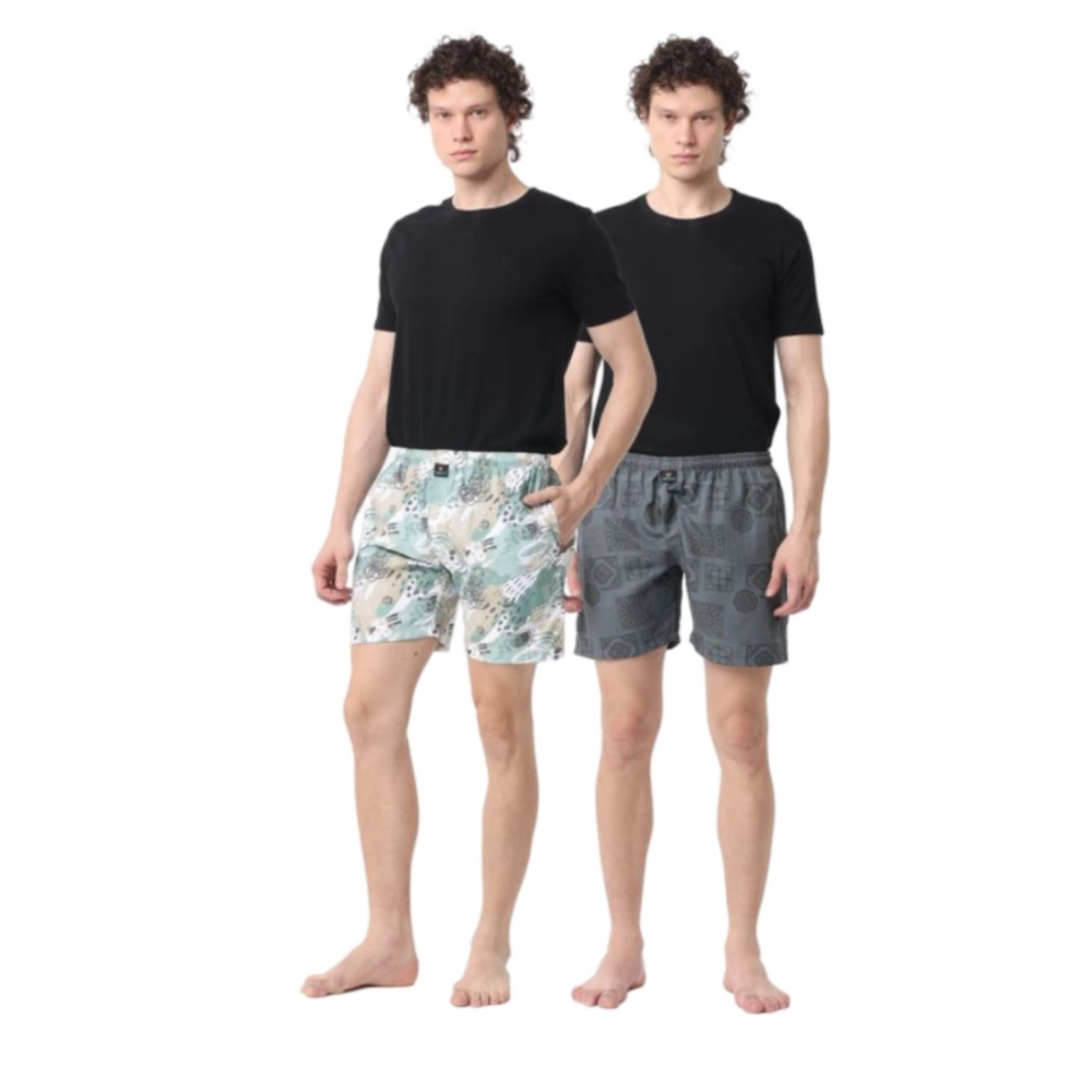 Generic Pack_of_2 Men's Polycotton Printed Boxer Shorts (Multicolor) Generic Pack_of_2 Men's Polycotton Printed Boxer Shorts (Multicolor)