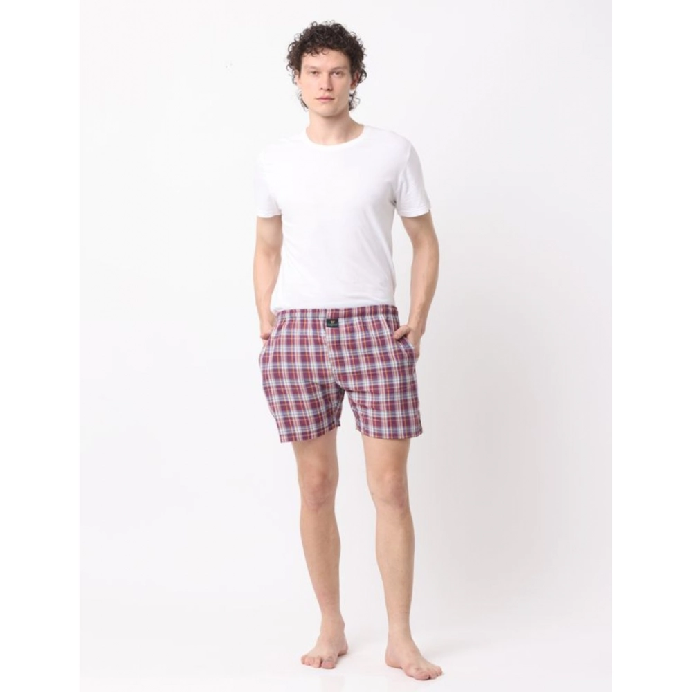 Generic Pack_of_2 Men's Polycotton Checked Boxer Shorts (Multicolor) Generic Pack_of_2 Men's Polycotton Checked Boxer Shorts (Multicolor)