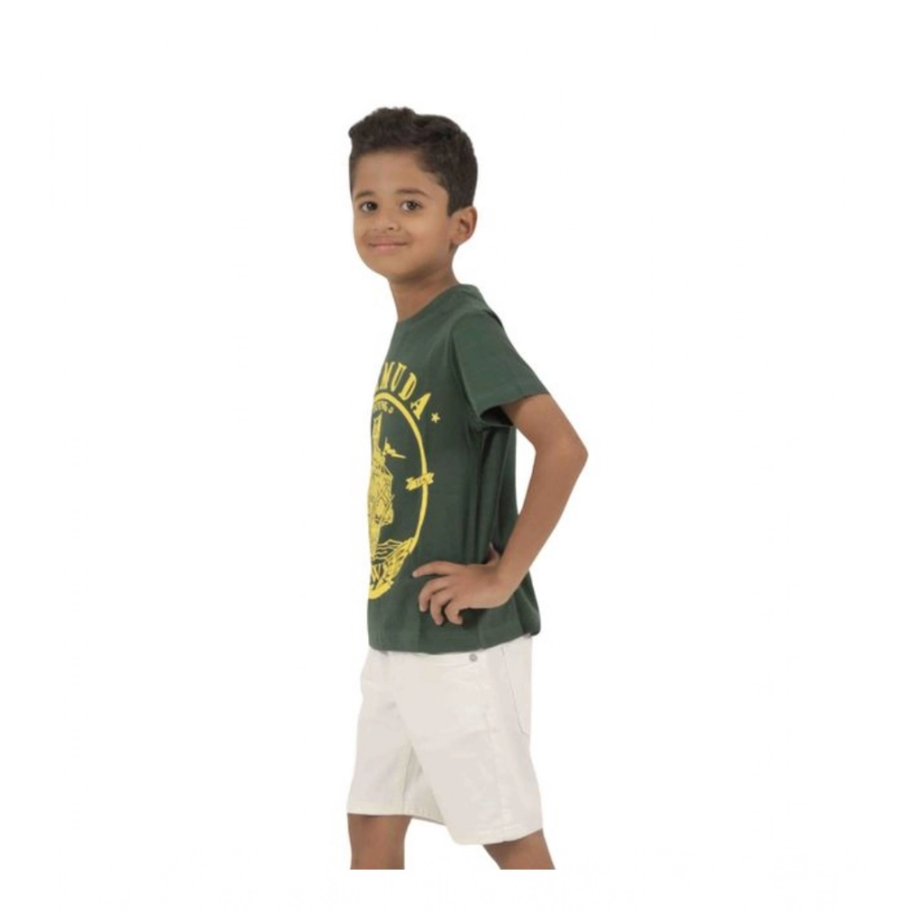Generic Pack of 3 Boy's Cotton Printed Short Sleeve T-Shirt's (Multicolor) Generic Pack of 3 Boy's Cotton Printed Short Sleeve T-Shirt's (Multicolor)