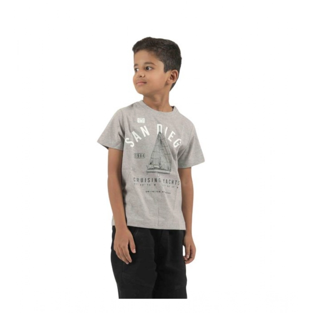 Generic Pack of 2 Boy's Cotton Printed Short Sleeve T-Shirt's (Multicolor) Generic Pack of 2 Boy's Cotton Printed Short Sleeve T-Shirt's (Multicolor)