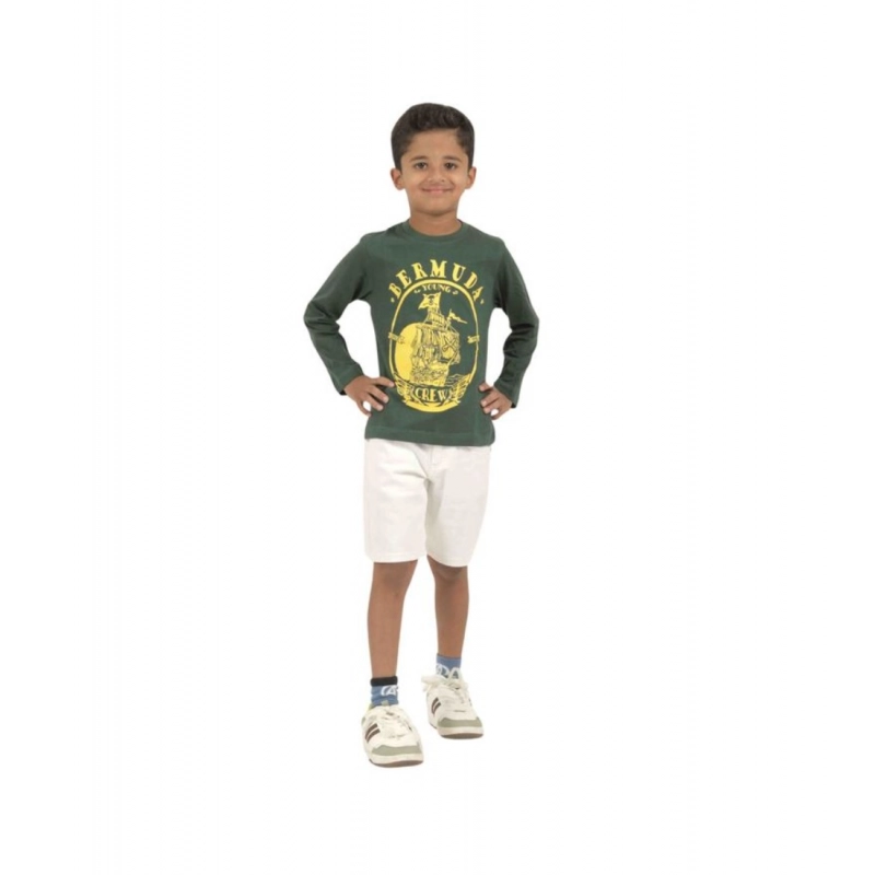 Pack of 3 Boy's Cotton Printed Full Sleeve T-Shirt's (Multicolor)