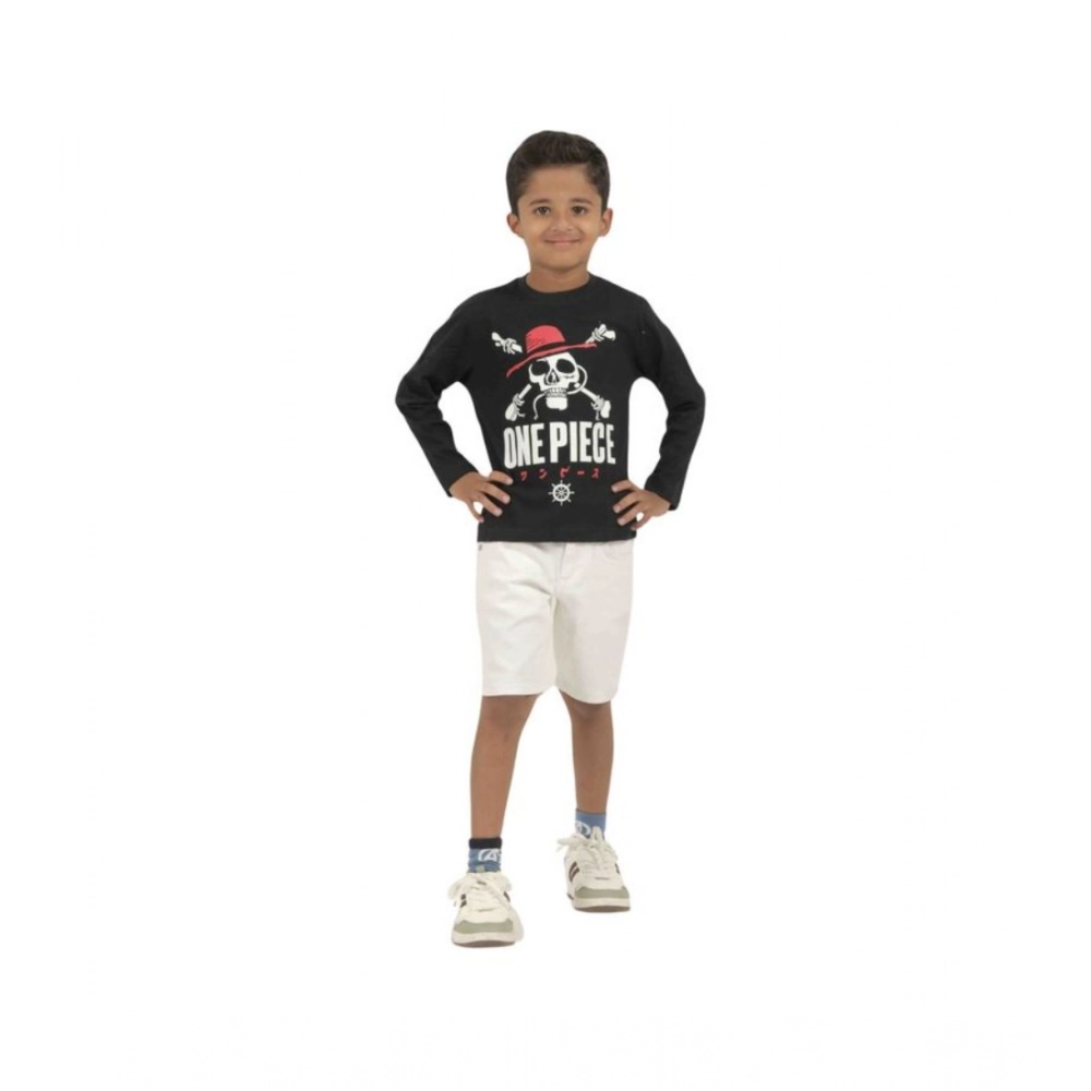 Generic Pack of 3 Boy's Cotton Printed Full Sleeve T-Shirt's (Multicolor) Generic Pack of 3 Boy's Cotton Printed Full Sleeve T-Shirt's (Multicolor)