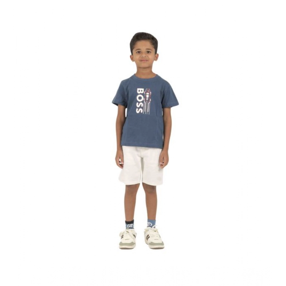 Generic Pack of 3 Boy's Cotton Printed Short Sleeve T-Shirt's (Multicolor) Generic Pack of 3 Boy's Cotton Printed Short Sleeve T-Shirt's (Multicolor)