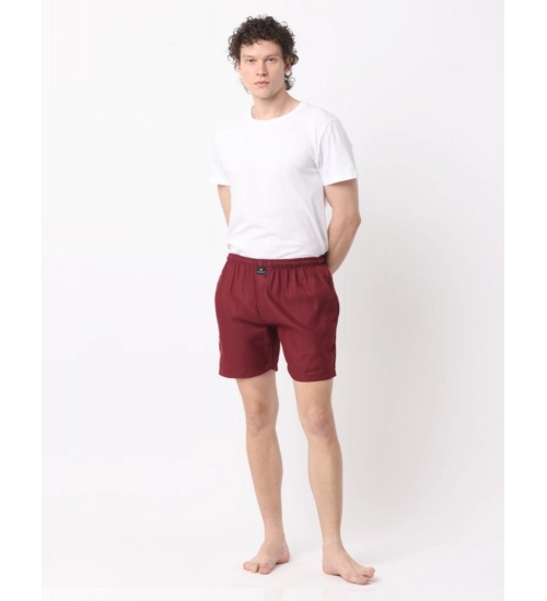 Generic Pack_of_2 Men's Polycotton Solid Boxer Shorts (Multicolor)