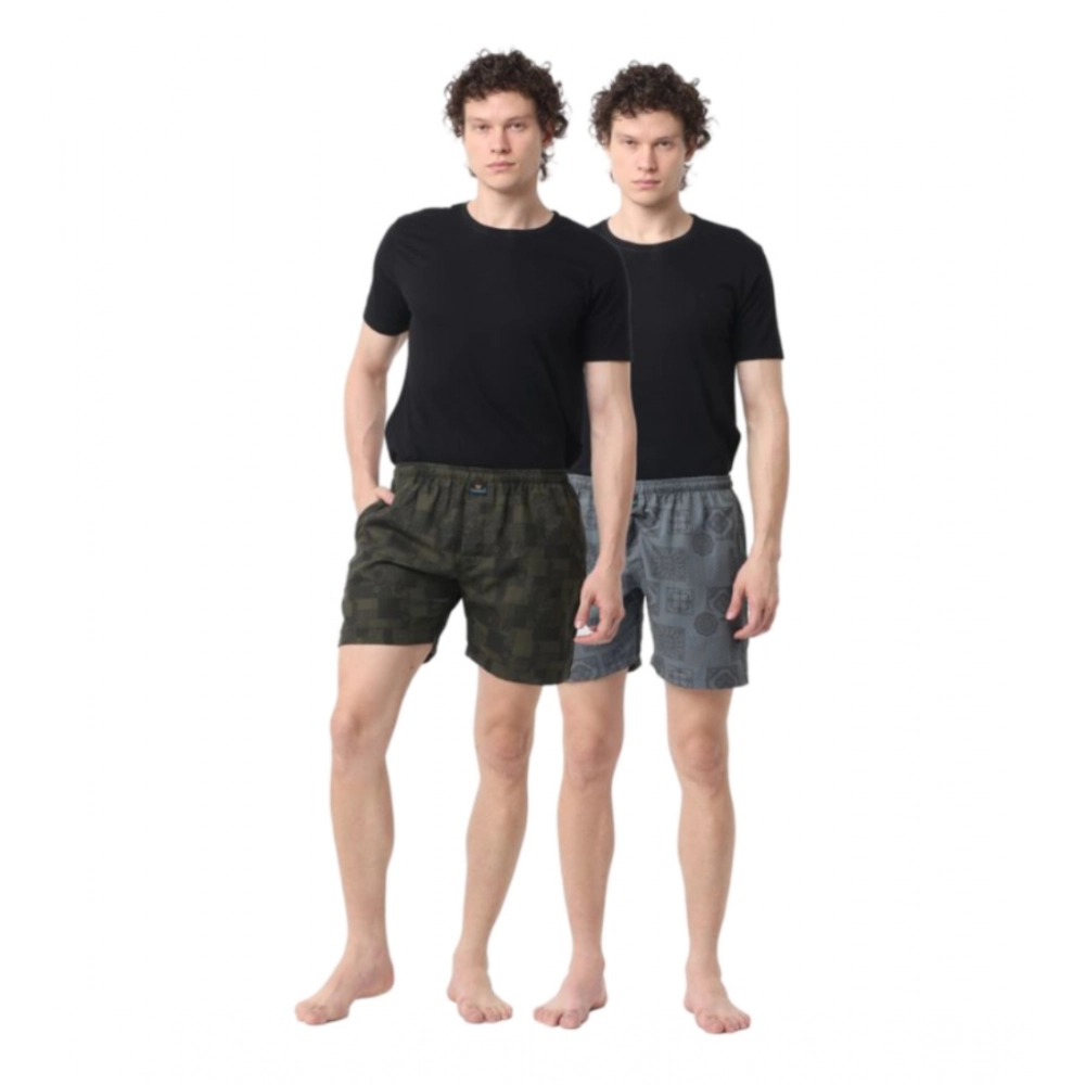 Generic Pack_of_2 Men's Polycotton Printed Boxer Shorts (Multicolor) Generic Pack_of_2 Men's Polycotton Printed Boxer Shorts (Multicolor)