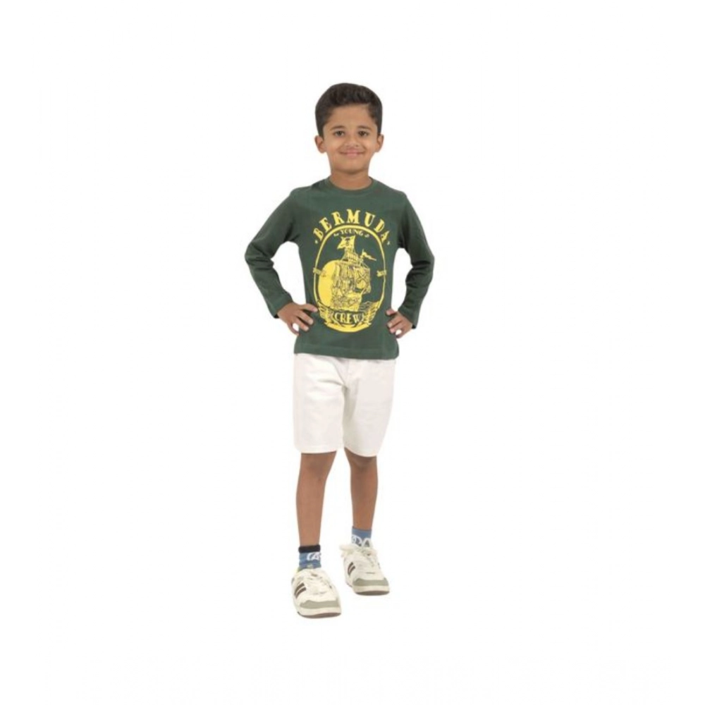 Generic Pack of 3 Boy's Cotton Printed Full Sleeve T-Shirt's (Multicolor) Generic Pack of 3 Boy's Cotton Printed Full Sleeve T-Shirt's (Multicolor)