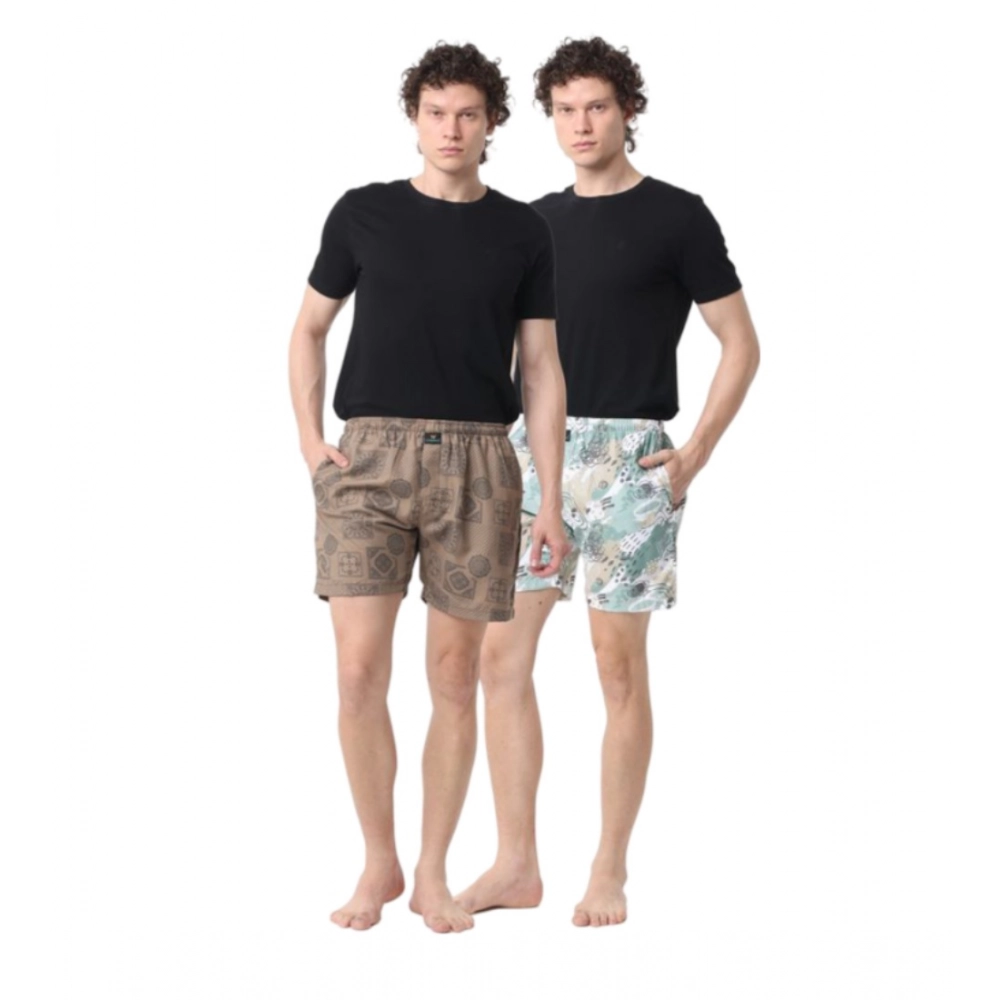 Generic Pack_of_2 Men's Polycotton Printed Boxer Shorts (Multicolor) Generic Pack_of_2 Men's Polycotton Printed Boxer Shorts (Multicolor)