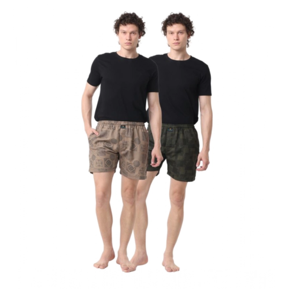 Generic Pack_of_2 Men's Polycotton Printed Boxer Shorts (Multicolor) Generic Pack_of_2 Men's Polycotton Printed Boxer Shorts (Multicolor)