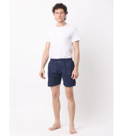 Generic Pack_of_2 Men's Polycotton Solid Boxer Shorts (Multicolor)