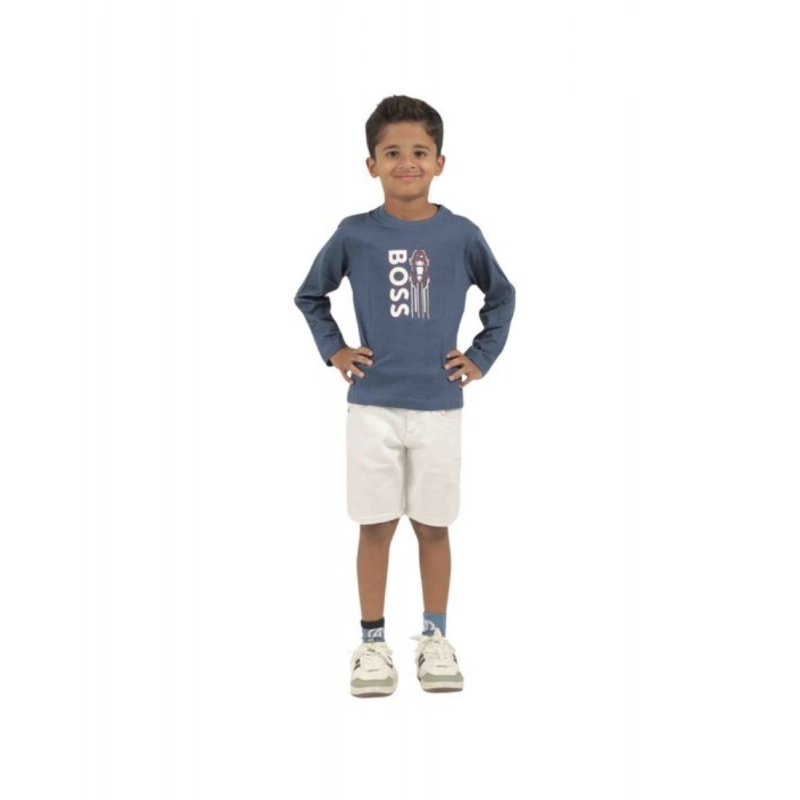 Pack of 2 Boy's Cotton Printed Full Sleeve T-Shirt's (Multicolor)
