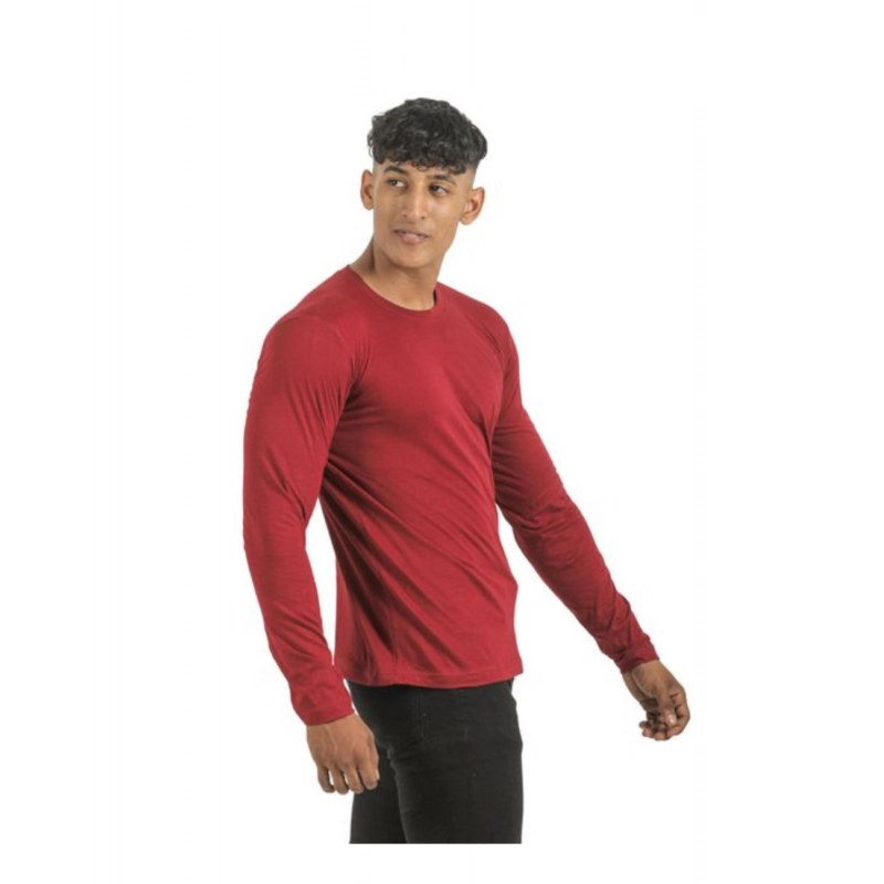 Pack of 2 Men's Casual Cotton Solid Full Sleeve Tshirts (Multicolor)