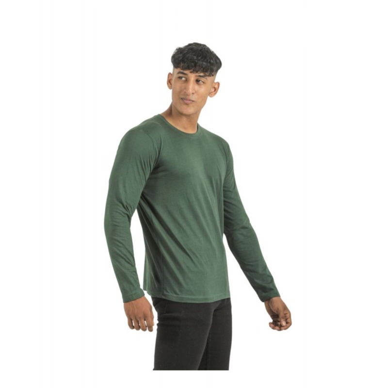 Pack of 2 Men's Casual Cotton Solid Full Sleeve Tshirts (Multicolor)