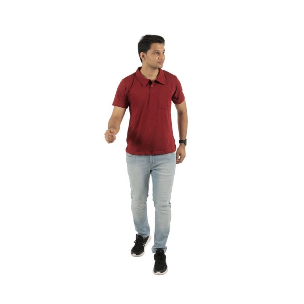 Generic Pack of 2 Men's Casual Cotton Solid Short Sleeve Tshirts (Multicolor) Generic Pack of 2 Men's Casual Cotton Solid Short Sleeve Tshirts (Multicolor)