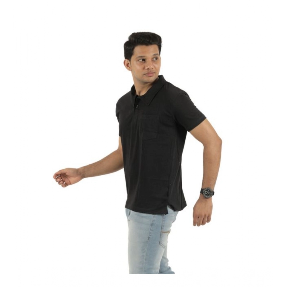 Generic Pack of 2 Men's Casual Cotton Solid Short Sleeve Tshirts (Multicolor) Generic Pack of 2 Men's Casual Cotton Solid Short Sleeve Tshirts (Multicolor)