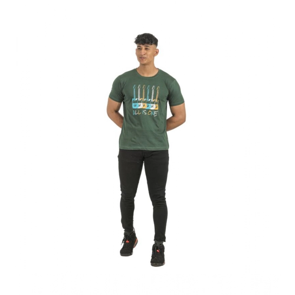 Generic Pack of 2 Men's Casual Cotton Printed Short Sleeve Tshirts (Multicolor) Generic Pack of 2 Men's Casual Cotton Printed Short Sleeve Tshirts (Multicolor)