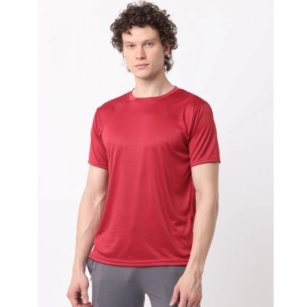 Generic Pack of 2 Men's Casual Polyester Blend Solid Short Sleeve Tshirts (Multicolor) Generic Pack of 2 Men's Casual Polyester Blend Solid Short Sleeve Tshirts (Multicolor)