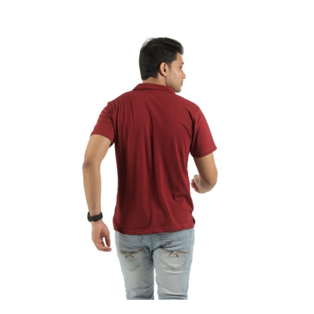 Generic Pack of 2 Men's Casual Cotton Solid Short Sleeve Tshirts (Multicolor) Generic Pack of 2 Men's Casual Cotton Solid Short Sleeve Tshirts (Multicolor)