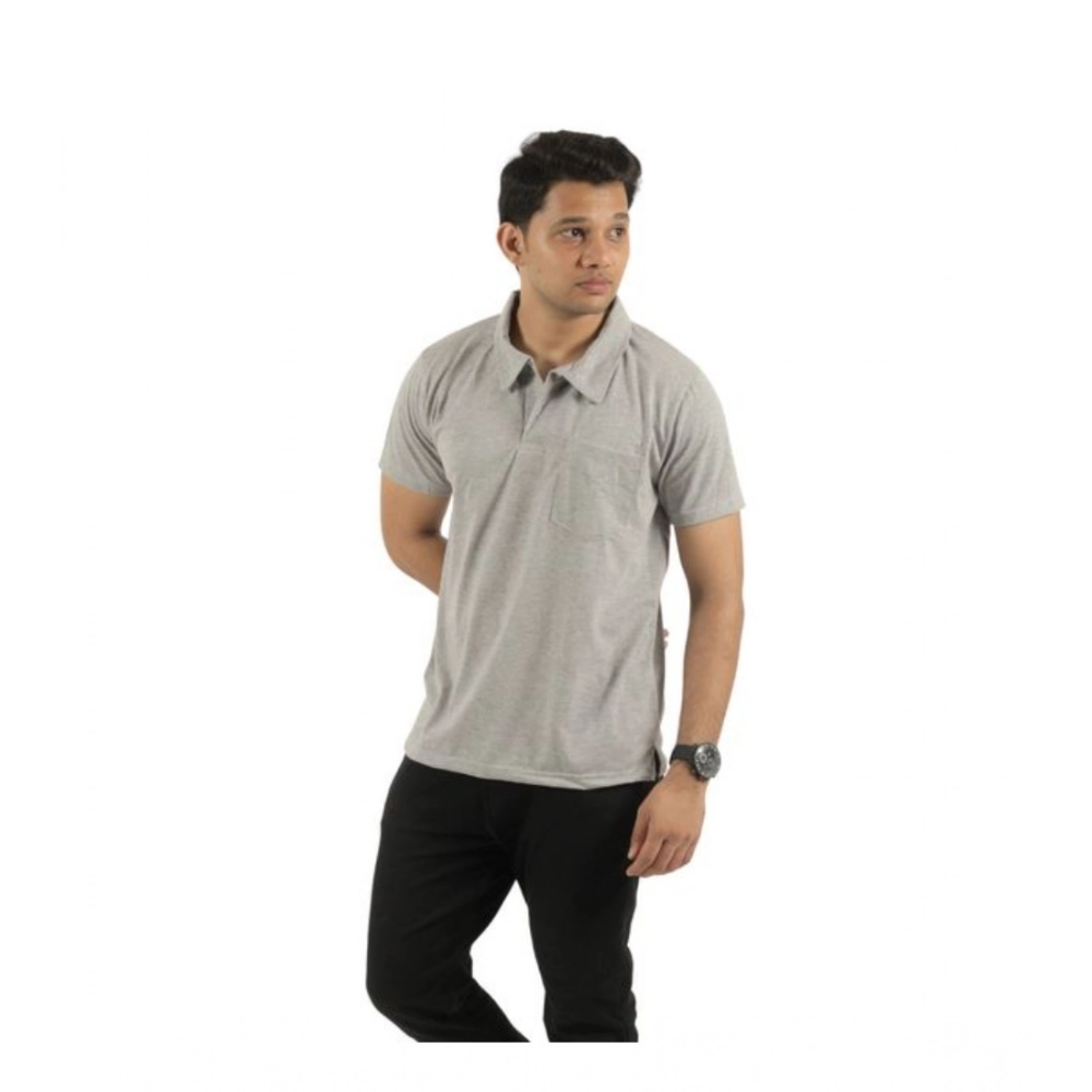 Generic Pack of 2 Men's Casual Cotton Solid Short Sleeve Tshirts (Multicolor) Generic Pack of 2 Men's Casual Cotton Solid Short Sleeve Tshirts (Multicolor)