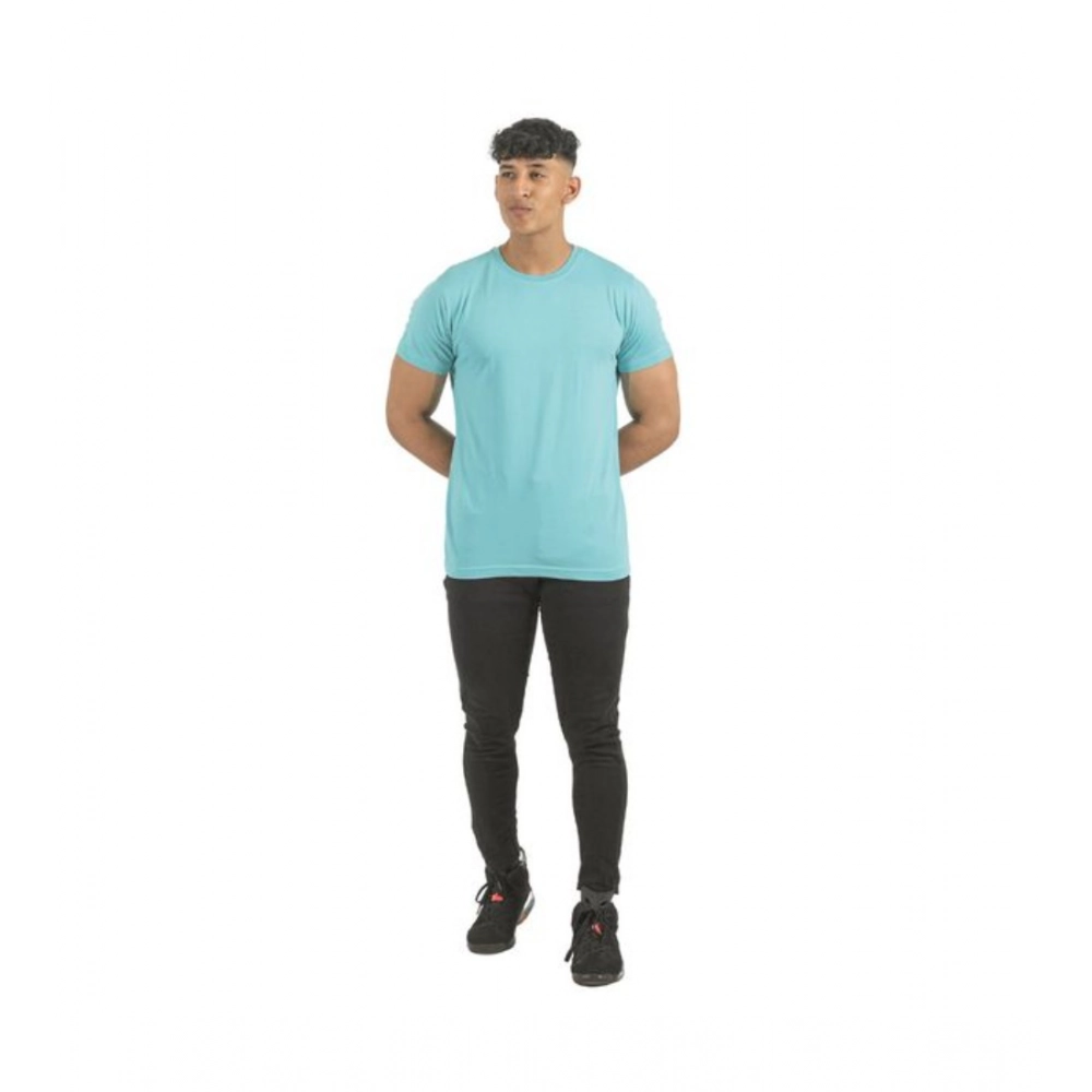Generic Pack of 2 Men's Casual Cotton Solid Short Sleeve Tshirts (Multicolor) Generic Pack of 2 Men's Casual Cotton Solid Short Sleeve Tshirts (Multicolor)