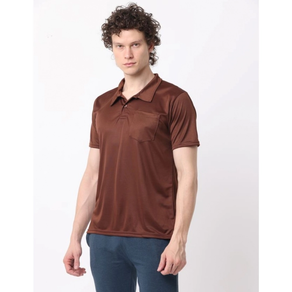 Generic Pack of 2 Men's Casual Cotton Blend Solid Short Sleeve Tshirts (Multicolor) Generic Pack of 2 Men's Casual Cotton Blend Solid Short Sleeve Tshirts (Multicolor)