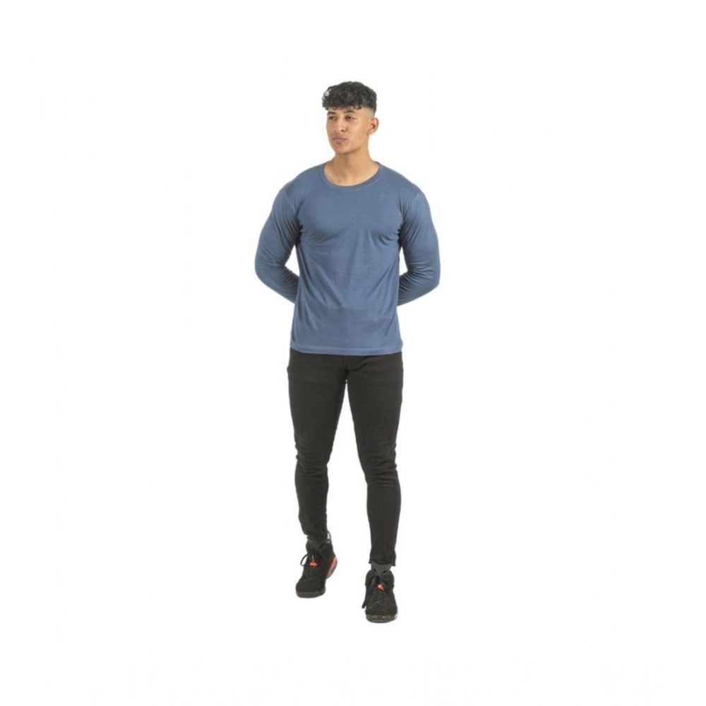 Generic Pack of 2 Men's Casual Cotton Solid Full Sleeve Tshirts (Multicolor) Generic Pack of 2 Men's Casual Cotton Solid Full Sleeve Tshirts (Multicolor)