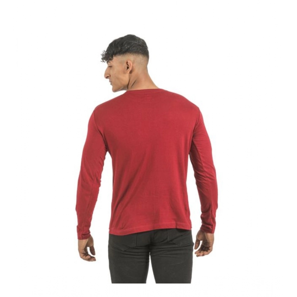Generic Pack of 2 Men's Casual Cotton Solid Full Sleeve Tshirts (Multicolor) Generic Pack of 2 Men's Casual Cotton Solid Full Sleeve Tshirts (Multicolor)