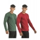 Generic Pack of 2 Men's Casual Cotton Solid Full Sleeve Tshirts (Multicolor) Generic Pack of 2 Men's Casual Cotton Solid Full Sleeve Tshirts (Multicolor)