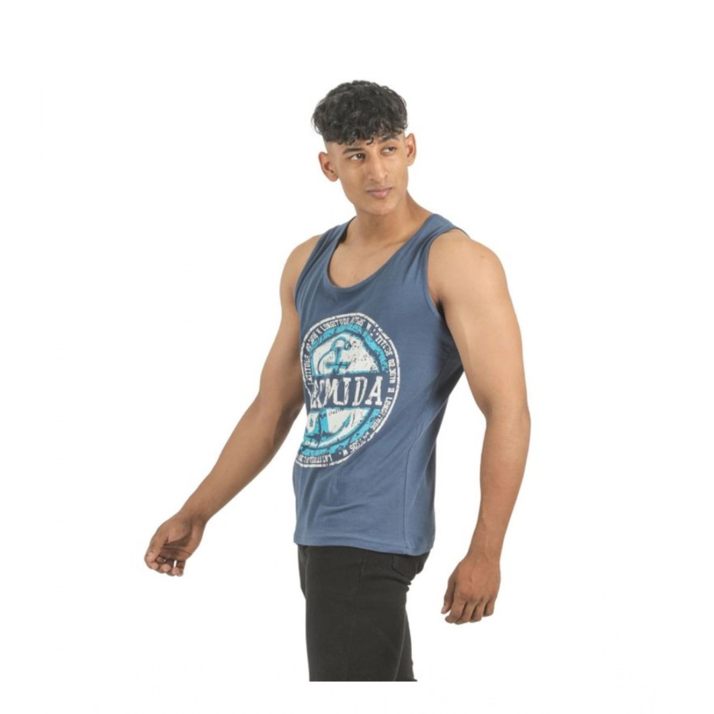 Generic Pack of 2 Men's Casual Cotton Printed Sleeveless Sleeve Tshirts (Multicolor) Generic Pack of 2 Men's Casual Cotton Printed Sleeveless Sleeve Tshirts (Multicolor)