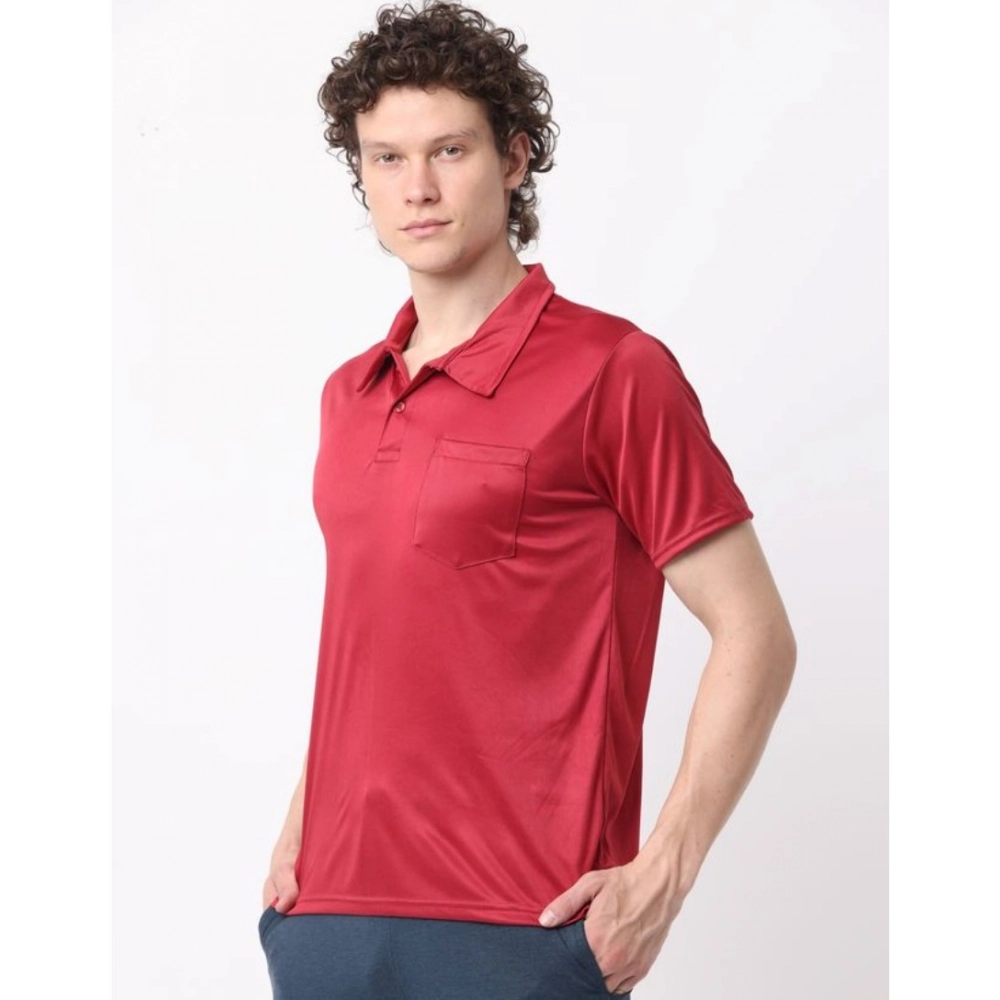 Generic Pack of 2 Men's Casual Cotton Blend Solid Short Sleeve Tshirts (Multicolor) Generic Pack of 2 Men's Casual Cotton Blend Solid Short Sleeve Tshirts (Multicolor)