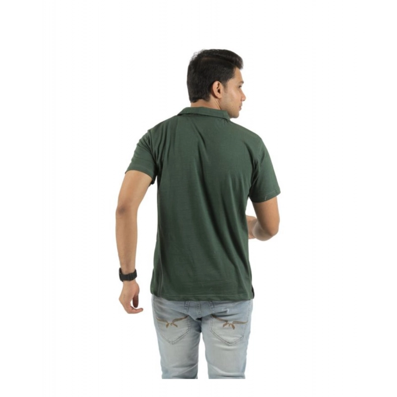 Pack of 2 Men's Casual Cotton Solid Short Sleeve Tshirts (Multicolor)