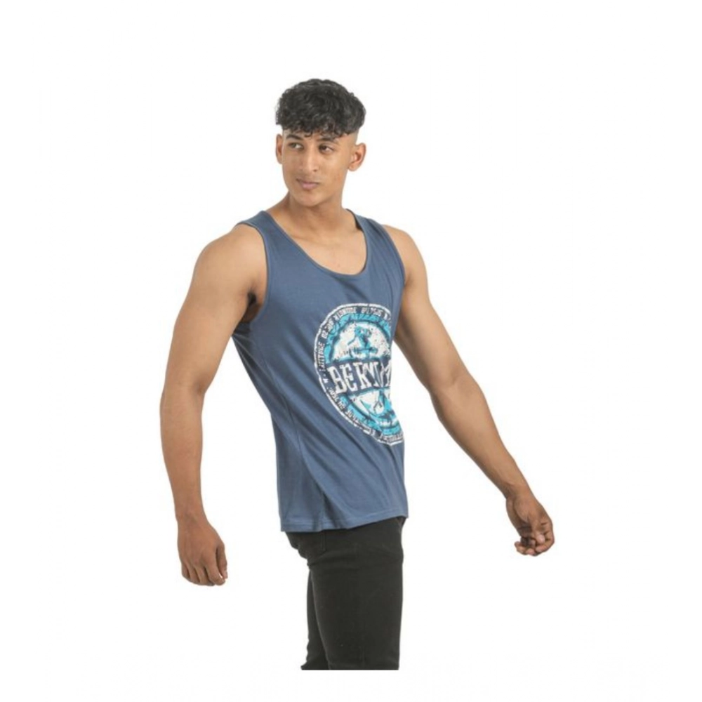 Generic Pack of 2 Men's Casual Cotton Printed Sleeveless Sleeve Tshirts (Multicolor) Generic Pack of 2 Men's Casual Cotton Printed Sleeveless Sleeve Tshirts (Multicolor)