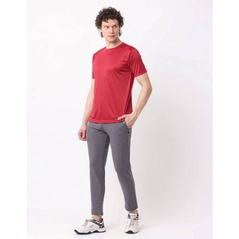 Pack of 2 Men's Casual Polyester Blend Solid Short Sleeve Tshirts (Multicolor) Pack of 2 Men's Casual Polyester Blend Solid Short Sleeve Tshirts (Multicolor)