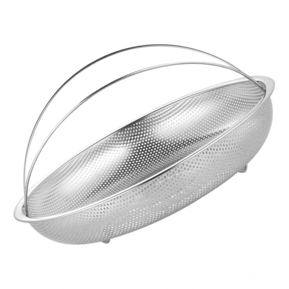 Generic Steel Basket Plate Household Food Steamer Stainless Steel Handle (Silver) Generic Steel Basket Plate Household Food Steamer Stainless Steel Handle (Silver)