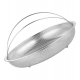Generic Steel Basket Plate Household Food Steamer Stainless Steel Handle (Silver) Generic Steel Basket Plate Household Food Steamer Stainless Steel Handle (Silver)