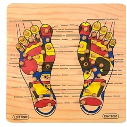 Generic Wood Point Foot Massager For Reflexology Trigger Feet  (Wood)