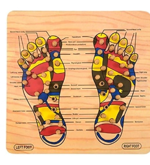 Generic Wood Point Foot Massager For Reflexology Trigger Feet  (Wood)