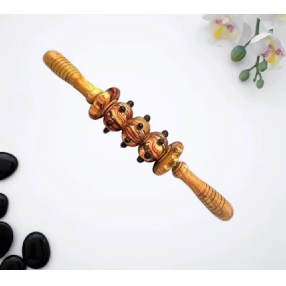 Generic Wood wheel Roller Gym Massage Roller (Wood) Generic Wood wheel Roller Gym Massage Roller (Wood)