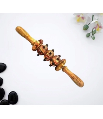 Generic Wood wheel Roller Gym Massage Roller (Wood) Generic Wood wheel Roller Gym Massage Roller (Wood)