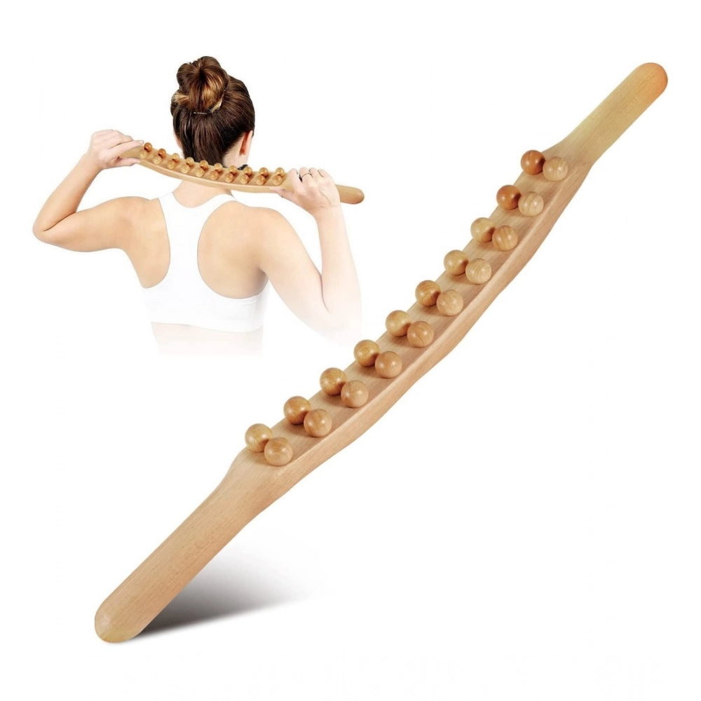 Generic Wood Gua Sha Double Row Stick Massager (Wood) Generic Wood Gua Sha Double Row Stick Massager (Wood)