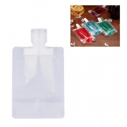 Generic 6Pcs Plastic Reusable Refillable Squeeze Lotion Bag (White)