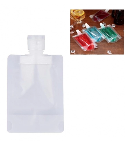 Generic 6Pcs Plastic Reusable Refillable Squeeze Lotion Bag (White)