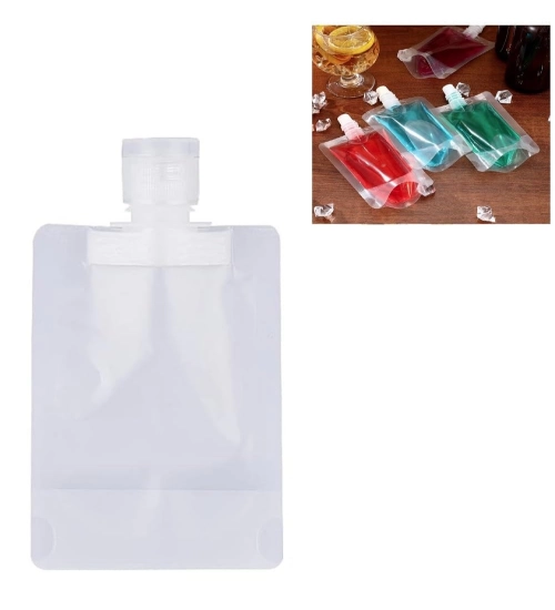 Generic 6Pcs Plastic Reusable Refillable Squeeze Lotion Bag (White)