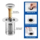 Generic Steel Drain Filter Pop-Up Sink (Silver) Generic Steel Drain Filter Pop-Up Sink (Silver)