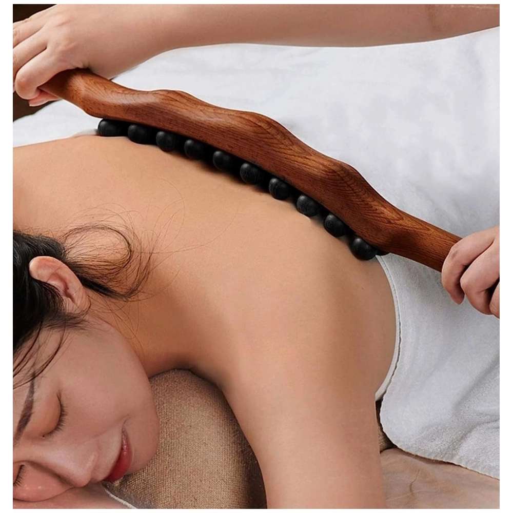 Generic Wood Gua Sha Massager Muscle Relaxation Stick (Brown) Generic Wood Gua Sha Massager Muscle Relaxation Stick (Brown)