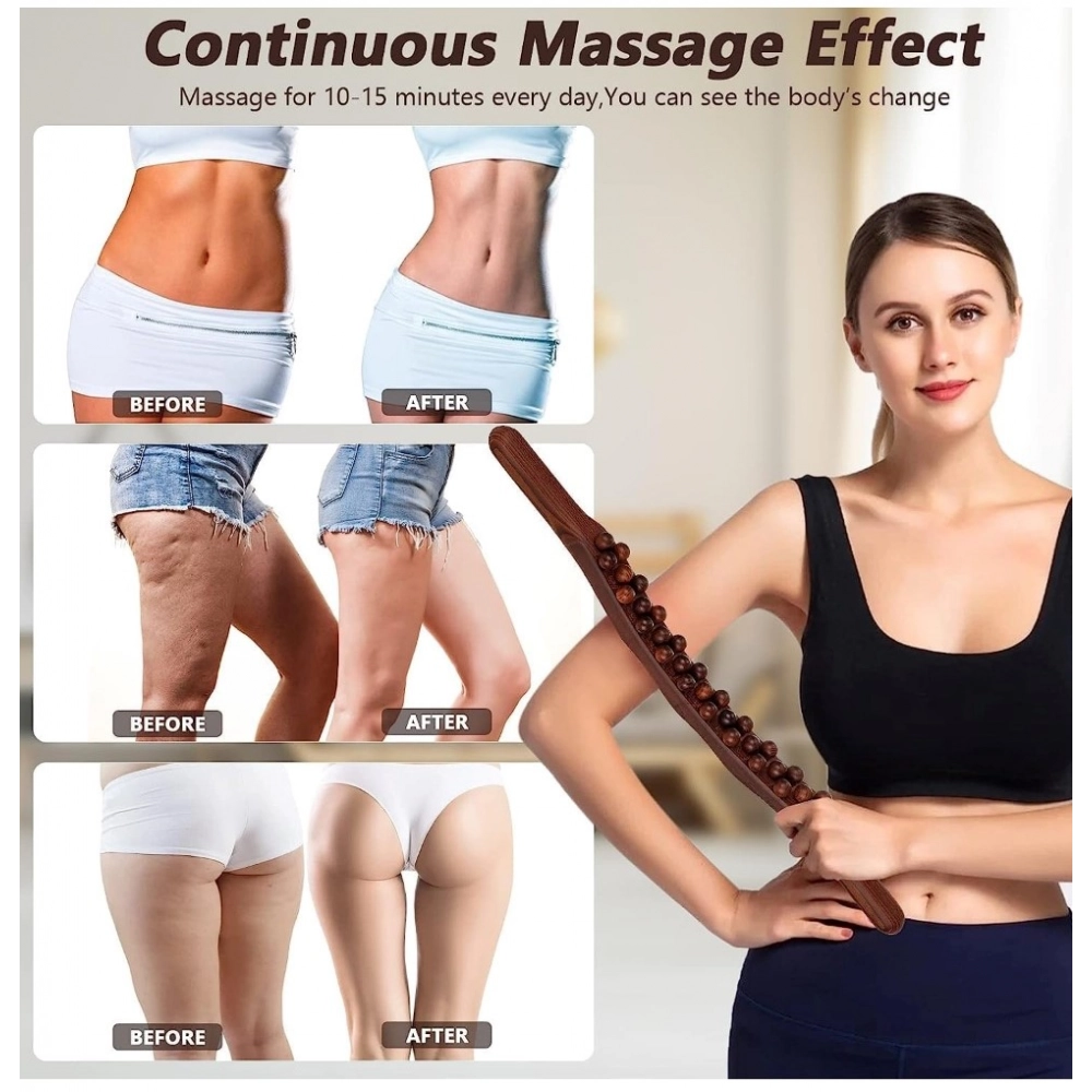 Generic Wood Gua Sha Massager Muscle Relaxation Stick (Brown) Generic Wood Gua Sha Massager Muscle Relaxation Stick (Brown)