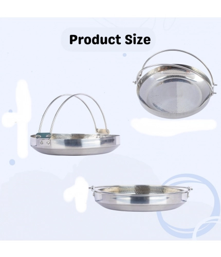 Generic Steel Stainless Steam Bowl with Ergonomic (Silver) Generic Steel Stainless Steam Bowl with Ergonomic (Silver)