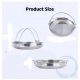 Generic Steel Stainless Steam Bowl with Ergonomic (Silver) Generic Steel Stainless Steam Bowl with Ergonomic (Silver)