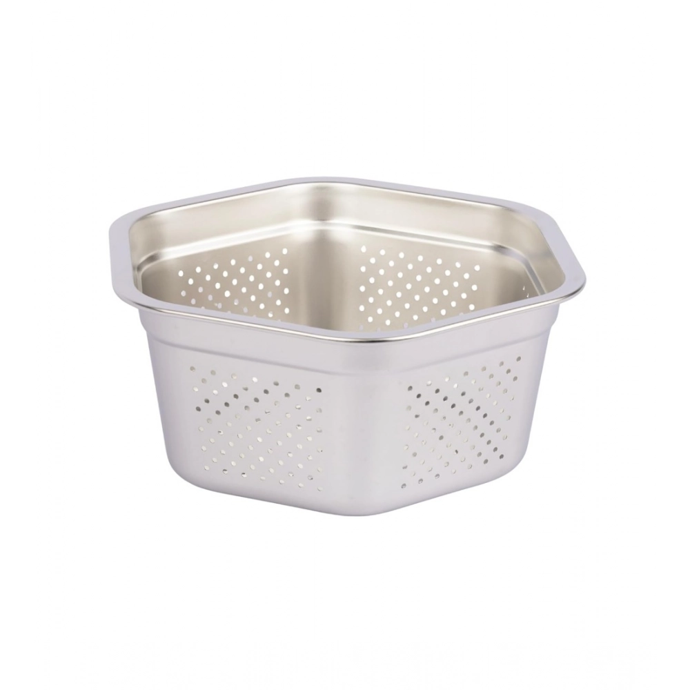 Generic Steel Washing Stainless Steel Colander Basin (Silver) Generic Steel Washing Stainless Steel Colander Basin (Silver)